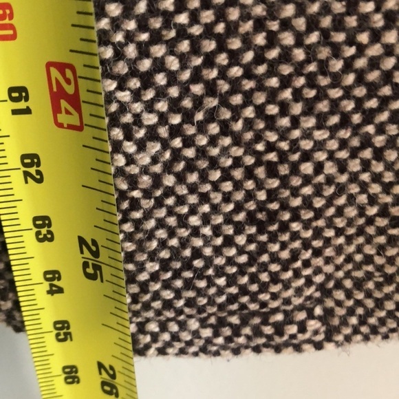 Classic Tweed Wool Blend Brown Blazer Size 13 Smart Set - Picture 10 of 13